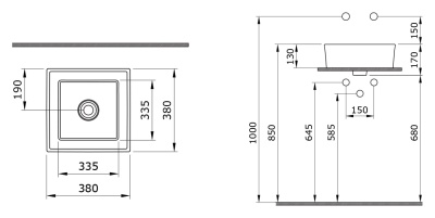 Раковина-чаша Bocchi Vessel 40 1173 Красная глянцевая