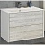Тумба с раковиной Comforty Женева 75 4137097 подвесная Дуб белый