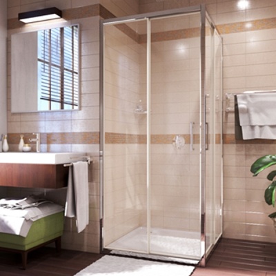 Душевой уголок WasserKRAFT Main 100x100 41S19 профиль Хром, стекло прозрачное