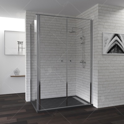 Душевой уголок RGW Passage PA-47 120x90 профиль Хром стекло прозрачное