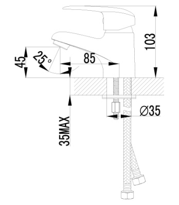 Смеситель Lemark Pramen LM3356C для раковины
