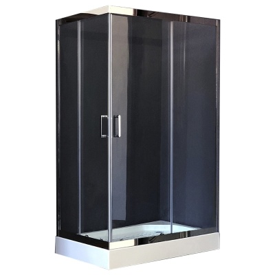 Душевой уголок Royal Bath HP 120х80 RB8120HP-T-CH-R с поддоном профиль Хром стекло прозрачное