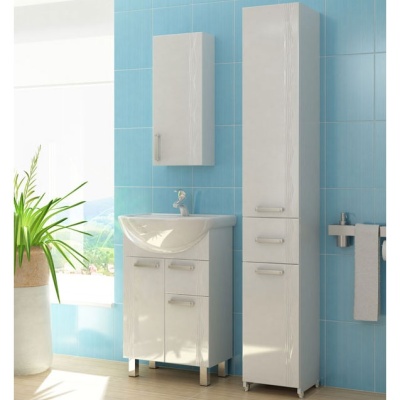 Тумба под раковину Vigo Atlantic 55 1 ящик Белая