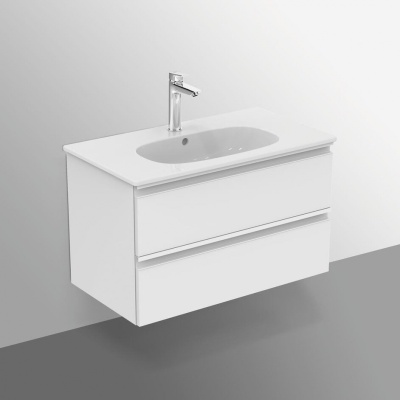 Тумба под раковину Ideal Standard Tesi 80 T0051OV подвесная Белая глянцевая