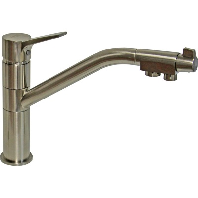 Смеситель для кухни ZorG Clean Water ZR 401 KF NICKEL Никель