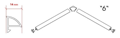 Декоративная планка Ravak 6 1100 XB441100001 Белая