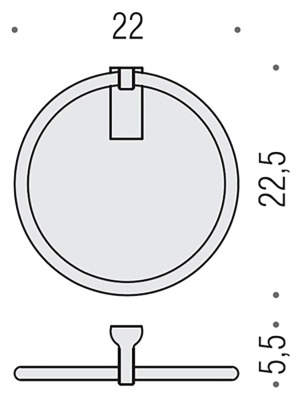 Кольцо для полотенца Colombo Design Luna В0111.000 Хром