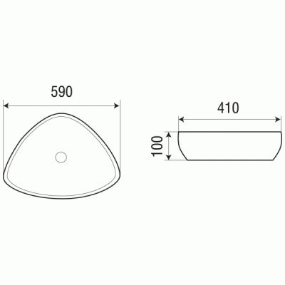 Раковина-чаша WeltWasser Elbach 1131 59 10000003849 Белый глянец