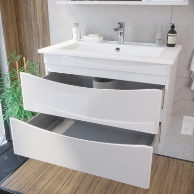 Тумба под раковину San Star Smile 105 233.1-1.5.1. подвесная Белая