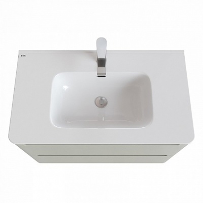 Тумба с раковиной Iddis Edifice 80 подвесная Фисташково-серая