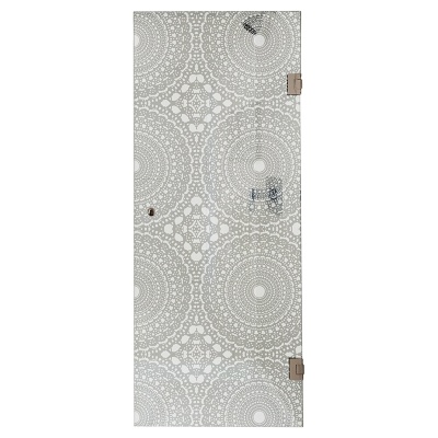 Душевая дверь в нишу Bronze de Luxe SEM-01P 70 Прозрачное стекло, петли бронза классические