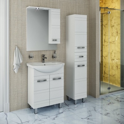 Мебель для ванной Runo Турин 65 Белая