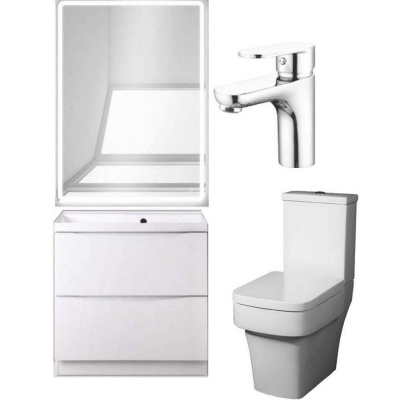 Комплект мебели для ванной BelBagno SET BB N3 Marino 70 Bianco Lucido