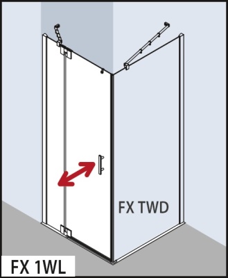Душевая дверь Kermi Filia XP FX 1WL 12020VPK 1WL