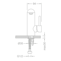 Смеситель для раковины Schein Icon 47217/8026001 Хром
