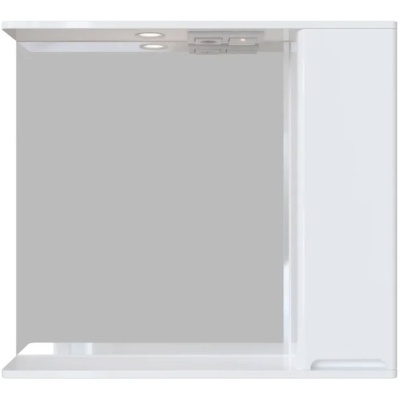 Зеркало со шкафом San Star Модена 80 176.1-2.4.1. с подсветкой Белое