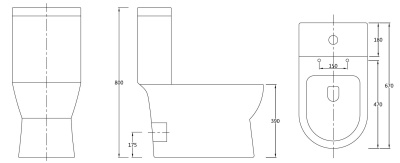 Унитаз компакт SSWW CT2045 с бачком и сиденьем Микролифт