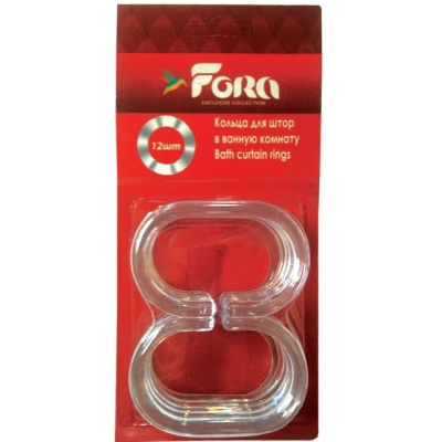 Кольца для штор Fora K12 прозрачные