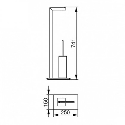 Стойка Aquanet 8217 Хром