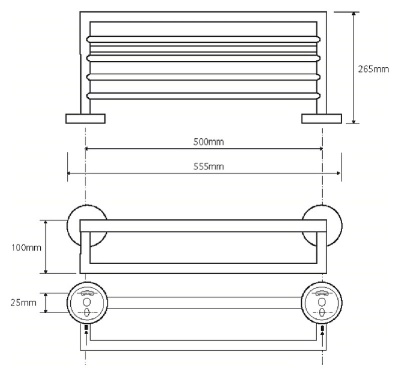 Полка Bemeta Omega 104219072 Хром