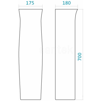 Пьедестал Santek Анимо 1WH110587 Белый