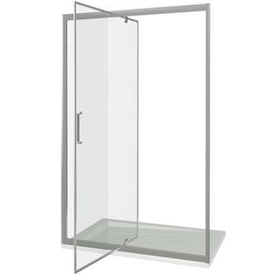 Душевая дверь в нишу Good Door Orion WTW-PD-110 110 профиль Хром стекло прозрачное