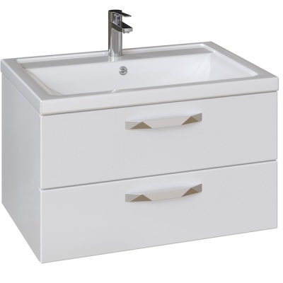 Тумба под раковину San Star Кристал 80 78.1-1.5.1. подвесная Белая