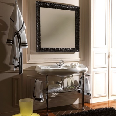 Зеркало Kerasan Retro 7364 черное 01