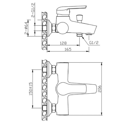 Душевая система Orange Tony M54-933cr Хром