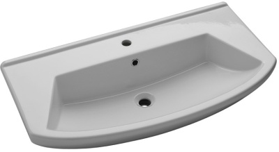 Тумба с раковиной SanVit Лайм 90 klaimp090 в цвете Ral подвесная Белый глянец