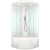 Душевая кабина Domani-Spa Delight 110 100x100 DS01D110LWCl00 профиль Белый задние стенки Белые