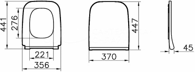 Сиденье для унитаза Vitra Shift 191-003-009 Белое с Микролифтом