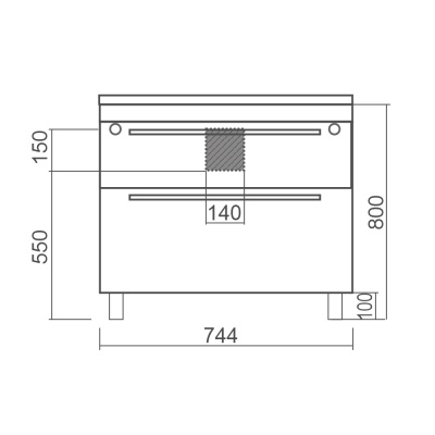 Тумба под раковину Diborg Leonie 80 77.1225 подвесная Белый глянец