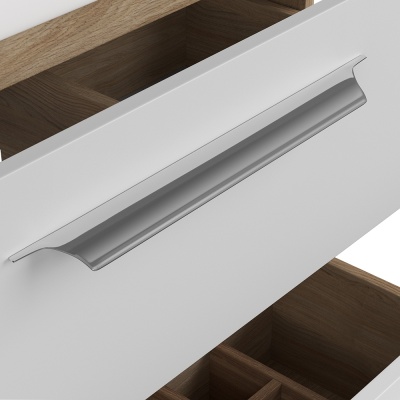 Тумба под раковину Diborg Lande 80 77.5215 подвесная Белая матовая