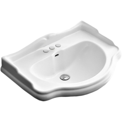 Раковина Kerasan Retro 69 104601 Белая с тремя отверстиями