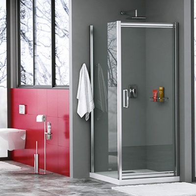 Душевой уголок WasserKRAFT Salm 80x80 27I02 Хром Прозрачный
