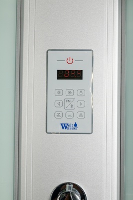 Душевая кабина WeltWasser WW500 Werra 804 80x80 10000003231 профиль Хром стекло прозрачное