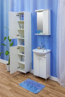 Тумба с раковиной Sanflor Карина 45 Н0000000679 Белая