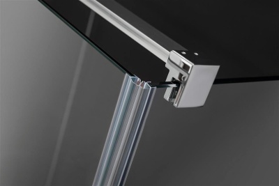 Душевая дверь в нишу Radaway Euphoria DWJ 120x200 профиль хром, стекло прозрачное, крепления слева