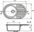 Кухонная мойка Mixline ML-GM16-342 533158 Графит