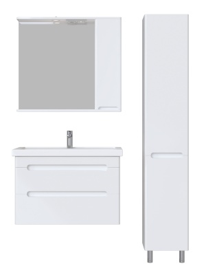 Комплект мебели для ванной San Star Адель 80 173.1-1.4.1.+8000UF+176.1-2.4.1. подвесной Белый