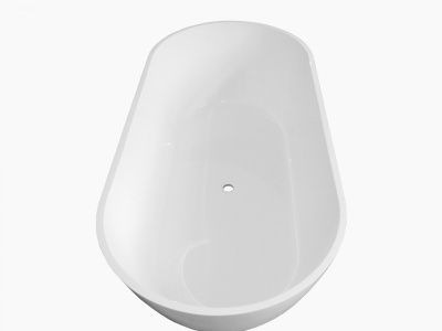 Ванна из искусственного камня Castone Эдем 170x80 Белая без перелива