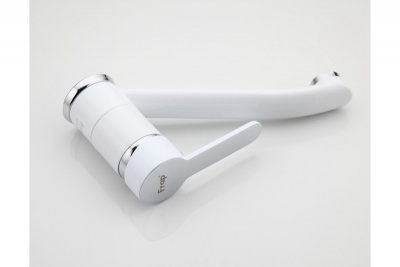 Смеситель для кухни Frap F454 Белый Хром