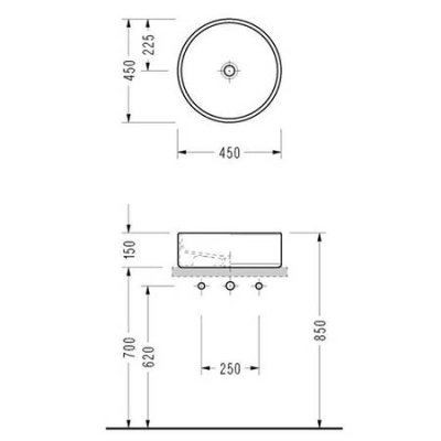 Раковина-чаша Serel 45 2052 Белая