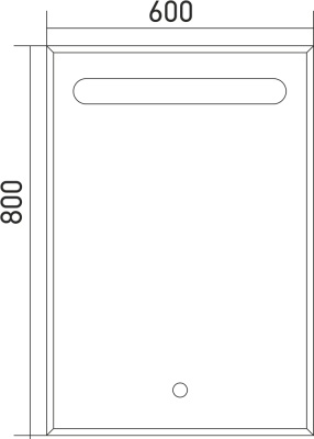 Зеркало Mixline Премьер Фаворит-эконом 60 540957 с подсветкой с сенсорным выключателем