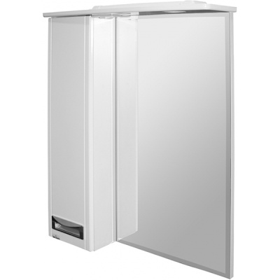 Зеркало со шкафом Mixline Альфа 61 L 534968 с подсветкой Белое