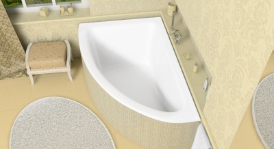 Ванна из литьевого мрамора Marmo Bagno Альба 170x110 L MB-BL170-110 с ножками без гидромассажа