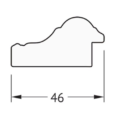 Зеркало Evoform Definite 152х72 Алебастр