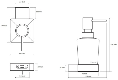 Дозатор для жидкого мыла Bemeta Nero 135009040 Черный матовый