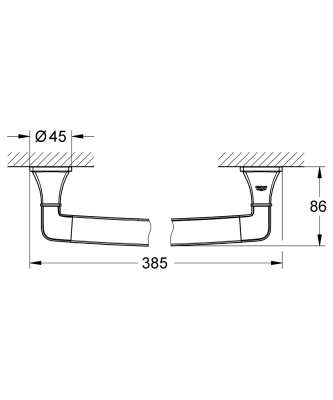 Поручень Grohe Grandera 40633IG0 Хром Золото